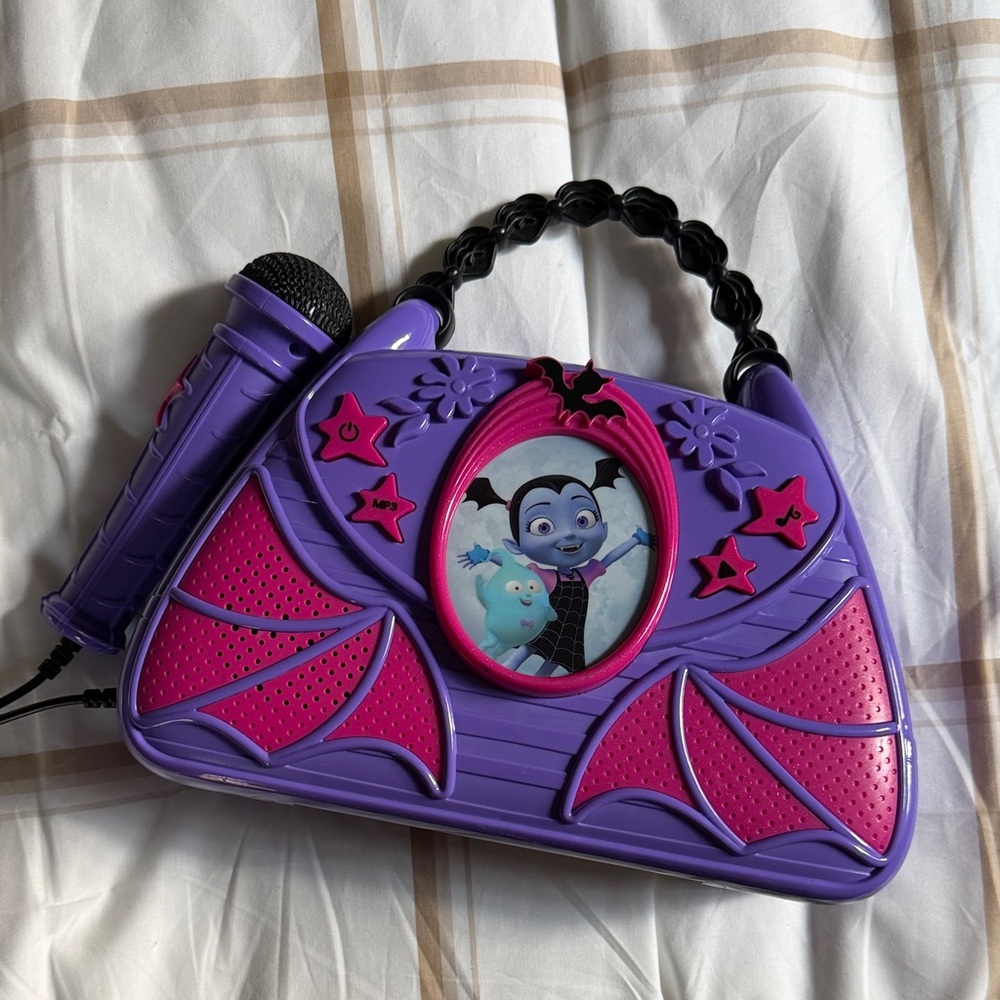 Vampirina Purple and Pink Kids' Karaoke “Bag” with Microphone